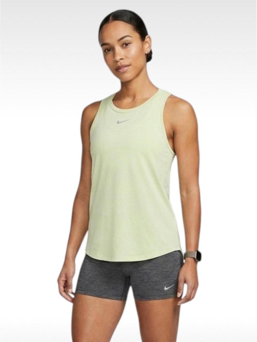 Nike Dri-FIT Training Slim Fit Tank Top Women's Size Small Green